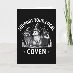 Carte Soutenez Votre Coven Local Raton Laveur Opossum Mo