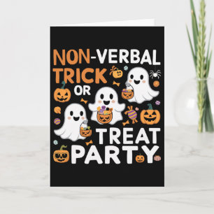 Carte Soutenir l'autisme Halloween Épouvantable Autiste