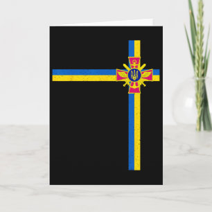 Carte Soutenir le président ukrainien Zelensky disant Uk