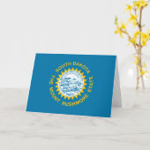Carte South Dakotan Flag, Flag of South Dakota (Fleur jaune)
