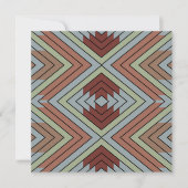 Carte South West American Indian Style Patterned Art (Devant)