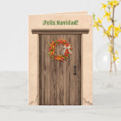 Carte Southwest Chile Ristra Wreath Holiday Christmas (Fleur jaune)