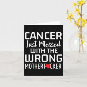 Carte Soutien à la sensibilisation au cancer Obtenez bie (Fleur jaune)