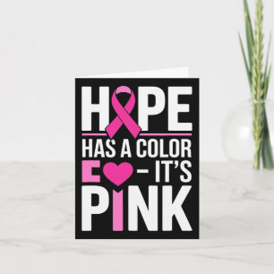 Carte Soutien au cancer du sein rose octobre Cancer du s