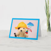 Carte Soutien contre le cancer pour amis mignons (Devant)