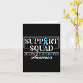 Carte Soutien de l'équipe de sensibilisation I Jeune T1d (Fleur jaune)