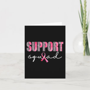 Carte Soutien de l'équipe Leopard Rose guerrier Cancer d