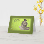 Carte Soutien de ma fille triste (Fleur jaune)