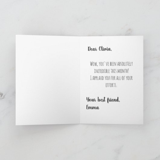 Carte Soutien Encourageant Chouette Blague Chili (Intérieur)