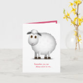 Carte Soutien / Encouragement / Amitié (Fleur jaune)