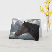 Carte Soutien et confort sympathiques - Cheval Lover (Fleur jaune)