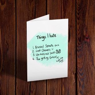 Carte Soutien et encouragement en matière de cancer