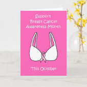 Carte Soutien Mois de sensibilisation au cancer du sein (Fleur jaune)