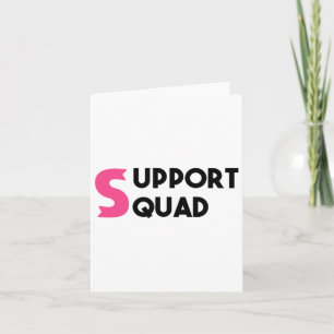 Carte Soutien Squad Cancer du sein guerrier Survivant Pi