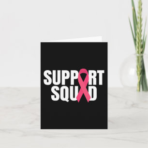 Carte Soutien Squad Pink Ribbon Sensibilisation au cance