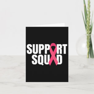 Carte Soutien Squad Pink Ribbon Sensibilisation au cance