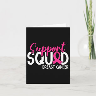 Carte Soutien Squad Sensibilisation au cancer du sein Ru