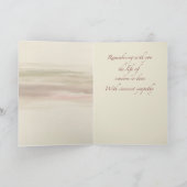 Carte Souvenir 1er anniversaire de la perte d'une amie (Intérieur)