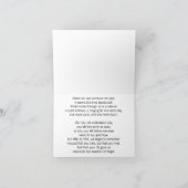 Carte Souvenir de la vie d'un amour que vous avez perdu (Intérieur)