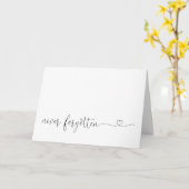 Carte Souvenir de l'anniversaire de la mort jamais oubli (Fleur jaune)