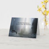 Carte Souvenir de Noël (Fleur jaune)