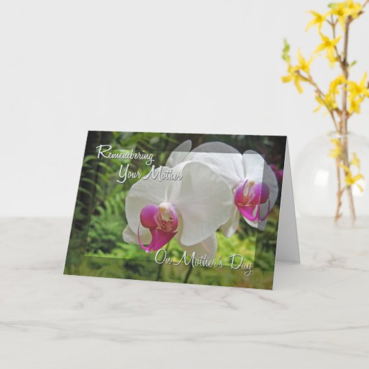 Carte Souvenir de ta mère (Fleur jaune)