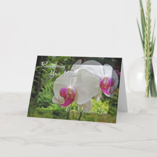 Carte Souvenir de ta mère (Devant)