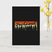 Carte Souvenir de vacances de cabane d'arbres de forêt d (Fleur jaune)