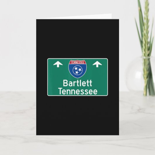 Carte Souvenir de vacances sur l'autoroute interstate Te (Devant)