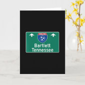 Carte Souvenir de vacances sur l'autoroute interstate Te (Fleur jaune)
