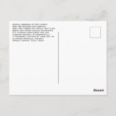 Carte souvenir "Don't Forget Winona" (Dos)