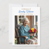 Carte Souvenir Mémorial Croix Dorée et Fleurs (Devant)