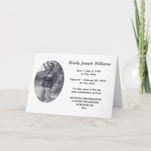 Carte souvenir simple