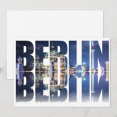 Carte souvenir texte de Berlin (Devant / Derrière)