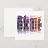 Carte souvenir texte Rome (Devant / Derrière)