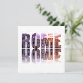 Carte souvenir texte Rome (Debout devant)