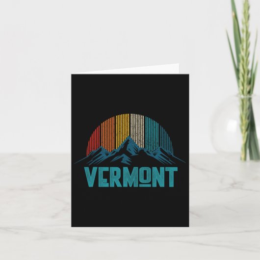 Carte Souvenir Vintage du Vermont (Devant)