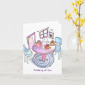 Carte Souvenirs de cuisine (Fleur jaune)