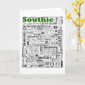 Carte Souvenirs de SOUTHIE (Fleur jaune)