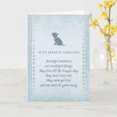 Carte Souvenirs de sympathie de chiwawa beaux (Fleur jaune)