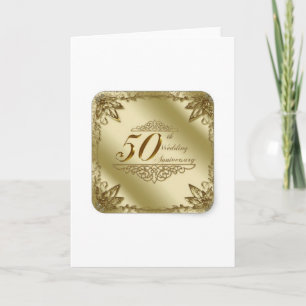 CARTE SOUVENIRS DU 50ÈME ANNIVERSAIRE DE MARIAGE