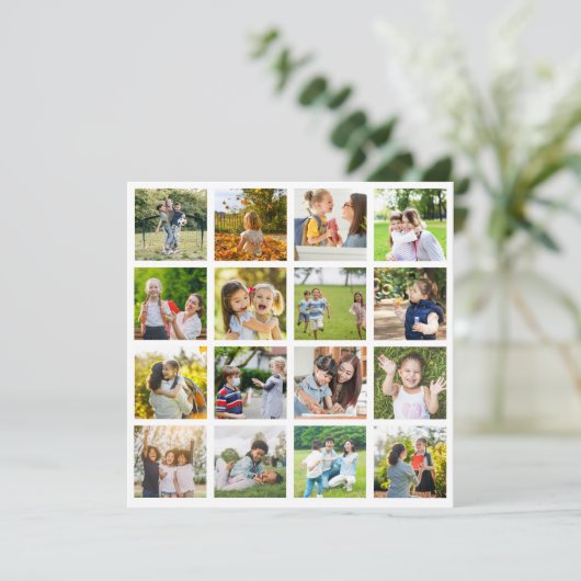 Carte Souvenirs en mouvement : Collage personnalisable d (Debout devant)