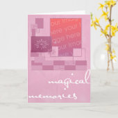 Carte Souvenirs magiques (Fleur jaune)