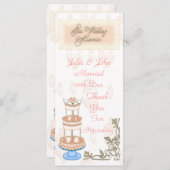 Carte Souvenirs mariages (Devant / Derrière)