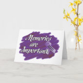 Carte Souvenirs sont Importants Alzheimer Sensibilisatio (Fleur jaune)