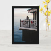 Carte Souvenirs sur la jetée (Fleur jaune)