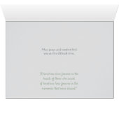 Carte Souvenirs Sympathy (Intérieur Horizontal (Bas))