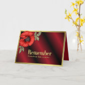 Carte Souviens-toi du Coquelicot (Fleur jaune)