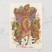 Carte soviétique avec la cavalerie du Nouvel An (Devant)