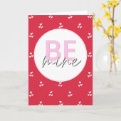 Carte Soyez à moi (Fleur jaune)